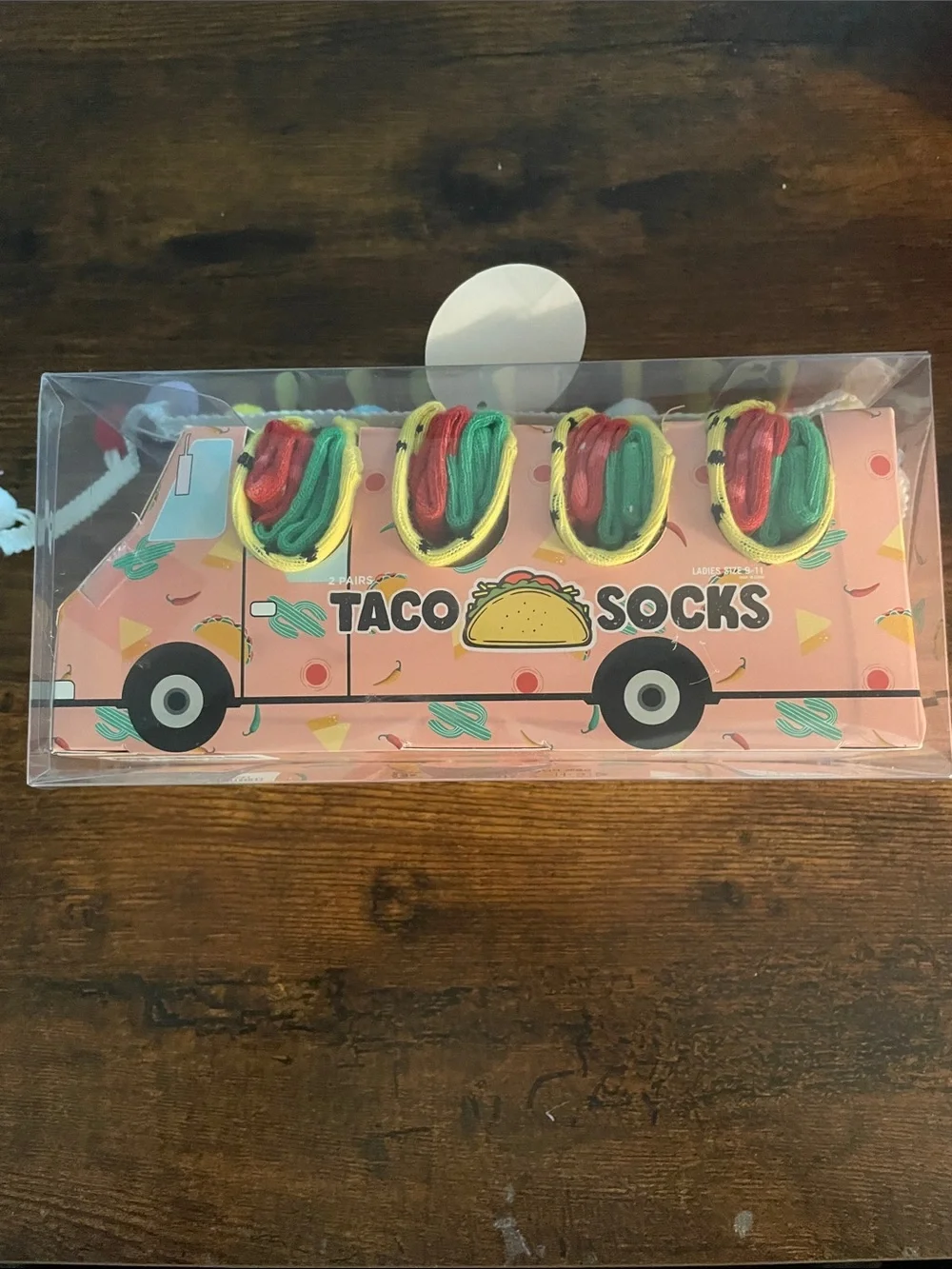 Taco Socks Colorful Novelty Ankle Socks - Green/Red/Yellow
